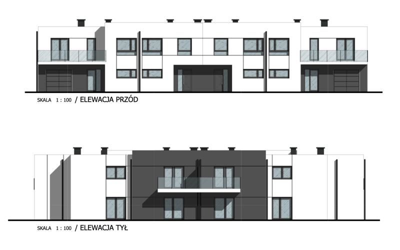 9 domów/4 apartamenty/1 budynek usługowy